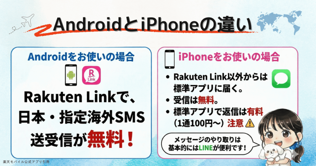 iphoneとAndroidの違い